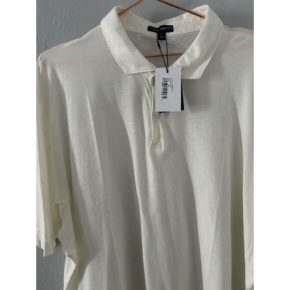 Peter Millar Men's Journeyman Polo Shirt, 100% Pima Cotton, XXL, White, $150 NEW - Picture 6 of 11
